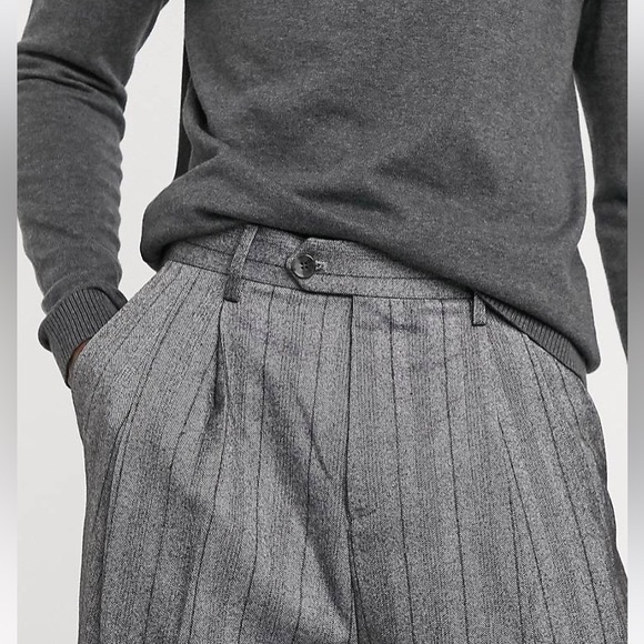 ASOS Gray Striped Cargo Pants - Picture 2 of 11